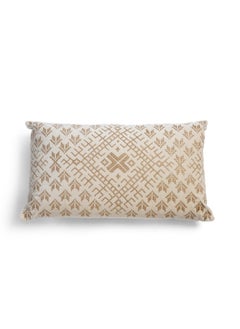 اشتري Evadne Filled cushion 35X60cm - Ivory في الامارات