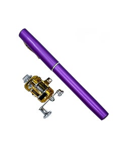 Buy Pen Fishing Rod, Ultra Compact And Portable Fishing Rod Reel Combo, Mini Telescopic Pocket Pen Fishing Rod Pole And Reel, Durable Fishing Tool For Travel Saltwater Freshwater, (1pc, Purple) in Saudi Arabia