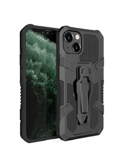 اشتري iPhone 13 Case, Shockproof Hybrid Armor Heavy Duty Cover Case for iPhone 13 6.1" Black في الامارات