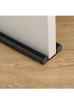 اشتري Door Draft Stopper Adjustable 37" Twin Door Draft Blocker Cuttable & Washable Draft Door Stopper Energy Saving Door Weather Stripping Reduce Noise Window Breeze Blocker Door Sweeps Black في السعودية