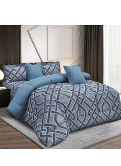 Buy Summer comforter set 6 pieces velvet medium filling excellent quality 230*250 in Saudi Arabia