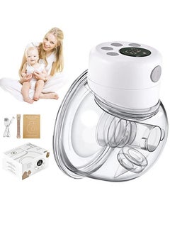 Buy Wearable Breast Pump S12 Double Hands Free Breast Pump Lcd Display Low Noise Painless 2 Modes 9 Levels Electric Breast Pump Portable in Saudi Arabia
