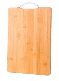 Buy Wooden Cutting Board Made Of Bamboo With A Handle That Is Easy To Carry And Hang, Suitable For Preparing Food And Cutting Vegetables, Fruits, Cheese, Meat And Fish, 28 x 38 cm in Egypt