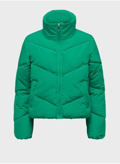 اشتري High Neck Puffer Jacket في السعودية