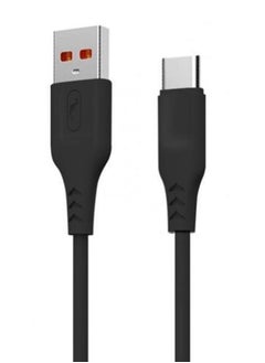 Buy Type-C Charging Cable 2.4A 1 Meter Black in Saudi Arabia