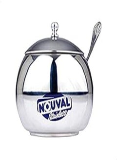 Buy Nouval Stainless Steel Sugar Bowl with Lid and Small Spoon in Egypt