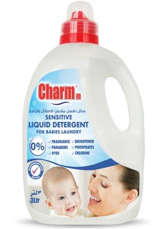 Buy Charmm Laundry Liquid for Babies Laundry 3L Sensitive in UAE