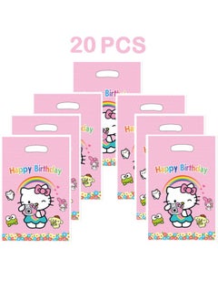 Buy 20 PCS cartoon Hello Kitty Birthday Party Supplies Cartoon Candy Bag Tote Bag Kids Gift Bag Adult Birthday Party Decorations in Saudi Arabia