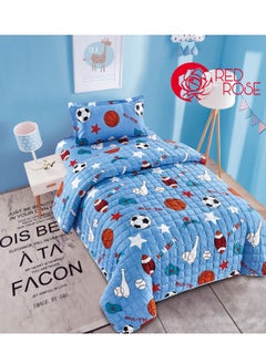 اشتري Compressed bed comforter set consisting of 3 pieces with children's drawings في السعودية