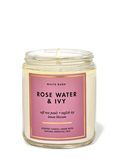 اشتري Rose Water and Ivy Single Wick Candle في مصر
