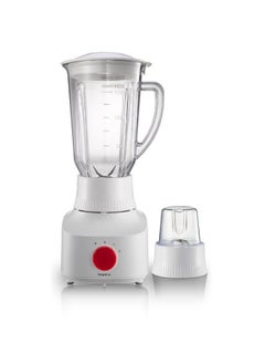 Buy Blender with grinder Powerful 2 in 1 blender 1.8 liter capacity and 650 watt power White 1.8 liter in Saudi Arabia