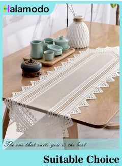 Buy European-style Hollow Lace Table Mat Home Coffee Table Cloth Table Cloth 114 x 33 cm in Saudi Arabia