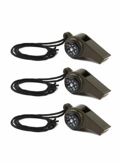 اشتري Emergency Survival Whistle, Emergency Whistle with Compass 3 Pack في الامارات