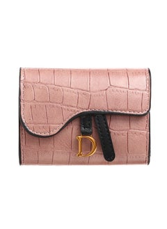 اشتري Women's Small Card Holder Exquisite High-grade Compact Multi-card Position Crocodile Pattern في الامارات