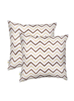 Buy 2 piece embroidered cushion cover (45 X 45 cm) without filler Multicolor in Saudi Arabia