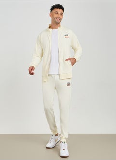 Buy Placement Print Terry Relaxed Fit Zip Through Tracksuit in Saudi Arabia