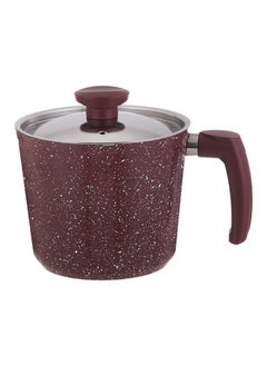 Buy Top Chef Granite Milk Pot Size 16 Burgundy in Egypt