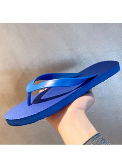 اشتري Chic Mens Summer Flip-Flops Casual Anti-Slip Flatroyal blue royal blue في الامارات