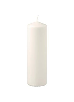 Buy Unscented Pillar Candle Natural 23 Cm in Saudi Arabia