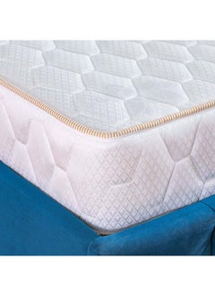 اشتري Danube Home Prime Bonnel Spring Mattress Medium Firm Feel Queen Bed Mattress Spine Balance For Pressure Relief L200xW150 cm Thickness 22 cm White في الامارات