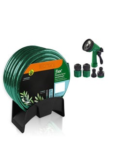 اشتري Garden Hose 15 Meters thread connectors and sprayer Expandable Garden Hose with Fittings Lead-Free Lightweight and No-KinkHeavy Duty Drinking Water Safe في الامارات