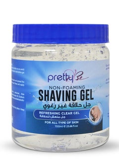 Buy Non-Foaming Shaving Gel, Refreshing Clear Gel for All Type of Skin 700ml in UAE