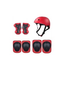 Buy Kids Helmet Arm Protections for Scooter and Cycling (red set) in UAE