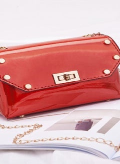 Buy Solid Color Compact Size Women Chain Shoulder Bag in UAE