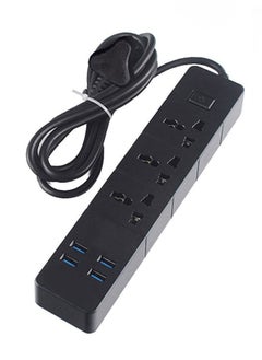 Buy T08 3 Socket Universal Power Socket 2500w UK Plug 4 USB in UAE