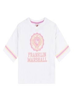 Buy Franklin and Marshall V Neck Cropped T Shirt in Saudi Arabia