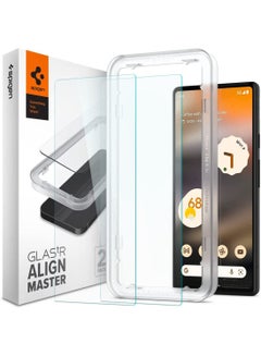 Buy Glastr Align Master Screen Protector Premium Tempered Glass for Google Pixel 6a - Case Friendly - 2 Pack in UAE