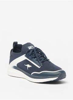 اشتري Men's Panel Detail Sports Shoes with Lace-Up Closure في الامارات