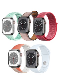 Buy 5pcs Watchband Replacement for Apple Watch 41/40/38mm Series 8/7/6/5/4/SE in UAE