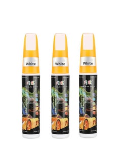 اشتري 3Pcs Fill Paint Pen Car Scratch Repair Black Touch Up Paint Special-purpose Paint Touch-up Pen Multi-color Optional for Various Cars (white) Can be matched by yourself في السعودية