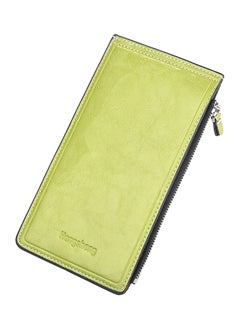 Buy Multifunctional Leather Wallet Green in UAE