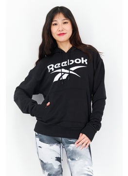 Buy Women Sportswear Fit Training Hoodie, Black/White in UAE