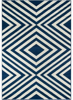 اشتري Rugs Baja Collection Contemporary Indoor & Outdoor Area Rug Easy To Clean Uv Protected & Fade Resistant 1'8" X 3'7" Navy Blue في الامارات