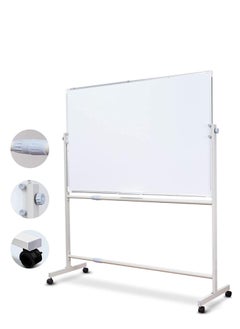 Buy COOLBABY Mobile Dry Erase White Board Metal castors 90 x 120 cm (Double-sided,white and green) in UAE