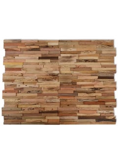 Buy Wall Cladding Panels 10 pcs 1.03 m Recycled Teak Wood in UAE