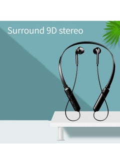 اشتري Wireless Bluetooth Headphones Hanging Neck Stereo Noise Canceling Universal 5.0 Sports Headphones (Black) في الامارات