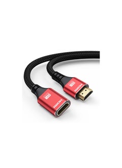 اشتري 8K HDMI Extension Cable 78in HDMI Extender 2.1, HDMI Male to Female Adapter Extension Cord 8K@60Hz, 4K@120Hz, 2K, 3D, HDR Compatible with Roku TV Stick,HDTV, PS5/PS4,Laptop,Monitor,Projector في الامارات