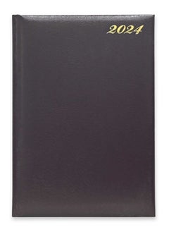 Buy FIS Bonded Leather Diary 2024 (English) Burgundy, A4 - FSDI40EBI24BU in UAE