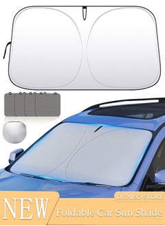 Buy Foldable Car Windshield Sun Shade with 4 Side Window Sunshade And Storage Pouch, Fits for Car, SUV, Sedan Front Window Windshields Visor Heat Protection & Interior Cooler to Keep Vehicle Cool in UAE