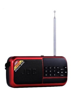 Buy Bluetooth Portable Rechargeable Digital Radio H798BT Black/Red in Egypt