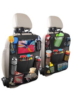 اشتري Car Backseat Organizer Bag for Snacks Drinks Toys Magazines Car Backseat Protector  Kick Mats for Kids Toddlers Travel Accessories في الامارات
