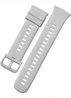 اشتري Silicone Sport Band For Huawei Watch Fit 2 Pure Color Silicone Watch Band White في مصر