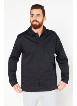 اشتري Men Sportswear Fit Long Sleeve Outdoor Jacket, Black في الامارات