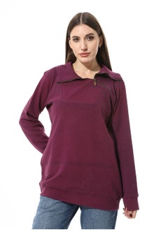 Buy Women Closed Sweat Shirt With High Neck in Egypt