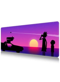 Buy Rick and Morty Large Mouse Pad, Extended Gaming Mouse Pad, Non-Slip Rubber Base, Desk Mat, Computer Smooth Cloth Keyboard Mouse Pad (900*400*3mm) in Saudi Arabia