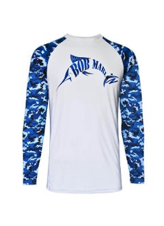 اشتري Bob Marlin Performance Shirt Bob Camo Blue-Small في الامارات